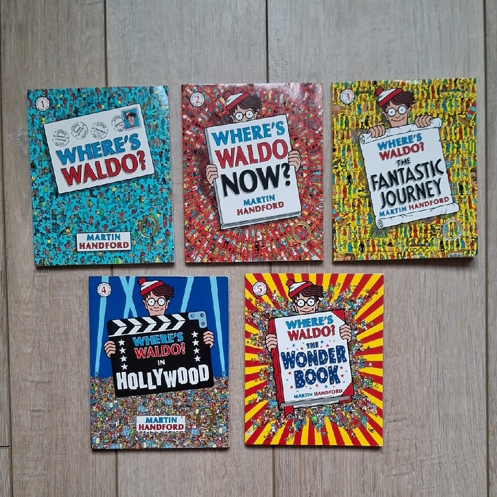 Where's Waldo Mini Book Set Of 5